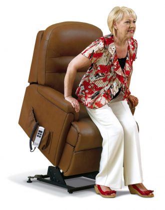 Sherborne Small Keswick Leather Riser Recliner